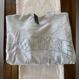 PARKE Light Gray Crewneck Sweater - Women's